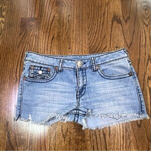 34-True religion denim shorts. Size 31.